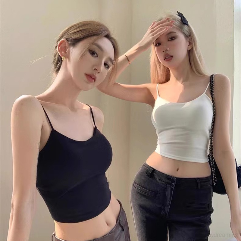 Áo Croptop Sát Nách Hở Lưng Màu Sắc Thời Trang Mùa Hè Cho Nữ