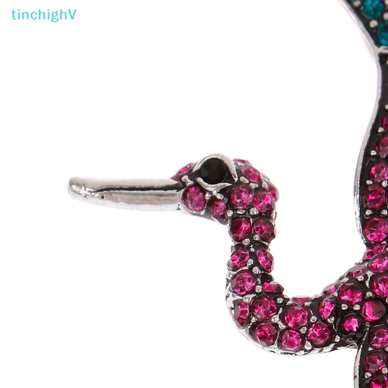 [TinchighV] Cài Áo Hình Chim Hạc Đính Đá Bằng Hợp Kim Thời Trang Cho Nữ [Mới]