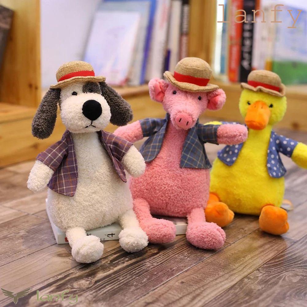 LANFY Đồ chơi nhồi bông Hình Động Vật Đáng Yêu Trang Trí Nhà Cửa