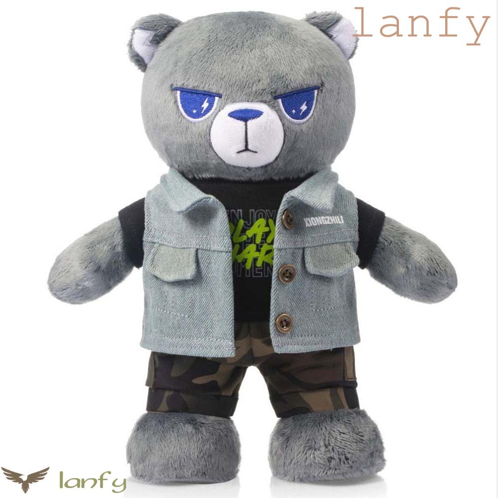 LANFY Gấu Bông Cotton Mềm Mại Phong Cách Retro Cá Tính