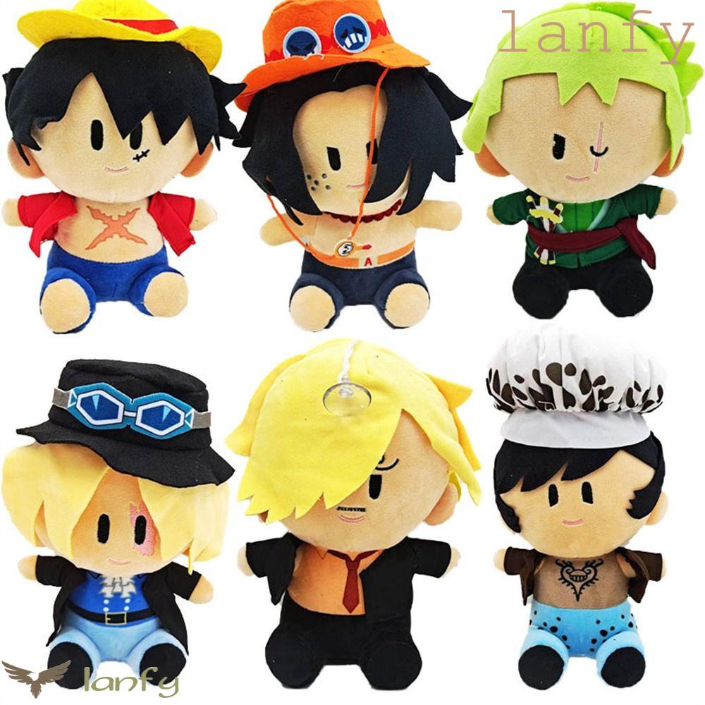 LANFY Búp Bê Nhồi Bông Hình Nhân Vật Hoạt Hình Chopper Luffy 25cm