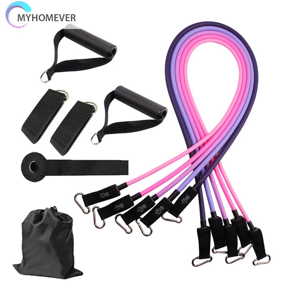 Set 11 Dụng Cụ Dây Kéo Đàn Hồi Hỗ Trợ Tập Thể Hình Chống Trượt