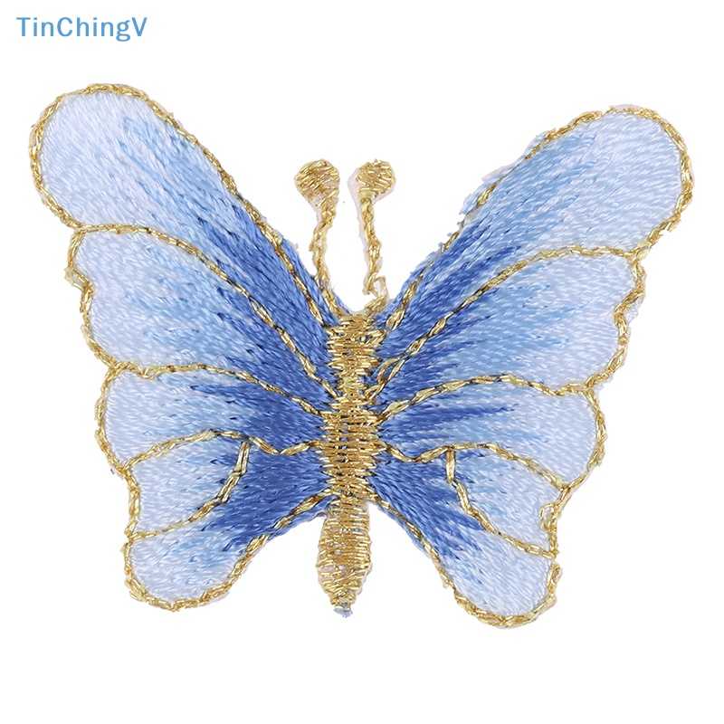 Bộ 5 Miếng Vá Quần Áo Thêu Hình Bướm DIY