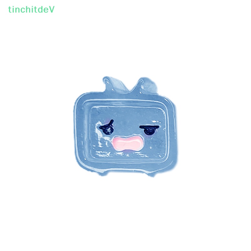 [TinchitdeV] Bộ 5 Miếng Dán Resin Cabochons Mặt Phẳng Hình TV Phát Sáng Kawaii DIY Đa Dạng