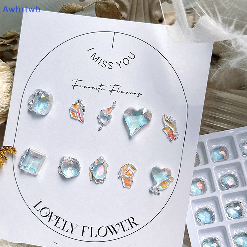 Awhrtwb Đá Pha Lê Dạng Nhấn Hình Sao Biển Trái Tim Resin Trang Trí Móng Tay Nghệ Thuật