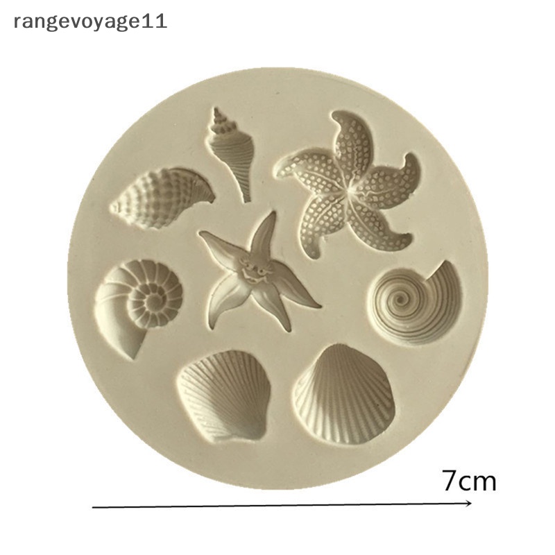 [Rangevoyage] Khuôn Silicone Làm Bánh / Sô Cô La / Kẹo Mút Sinh Học Hình Vỏ Sò [vn] [vn]