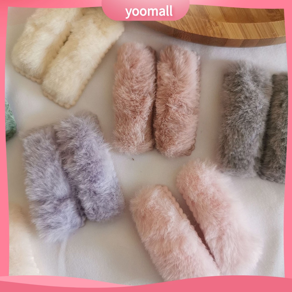 Set 2 Kẹp Tóc Hình Chữ Nhật Màu Sắc Kẹo Ngọt Dành Cho Nữ