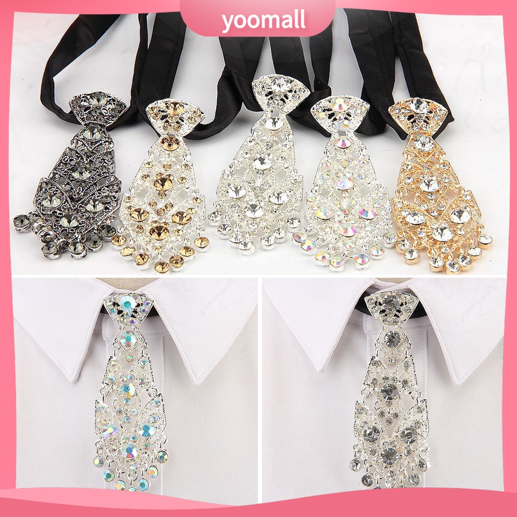 [YM] Vòng Cổ Pha Lê Giả Kim Cương Giả Sang Trọng Trang Trí Đám Cưới / Tiệc Tùng