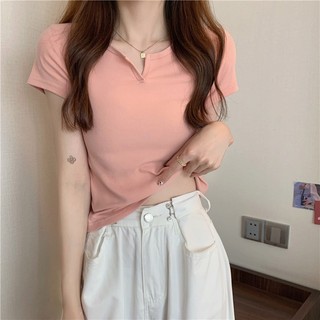 Áo Thun Tay Ngắn Dáng Ôm Thời Trang Mùa Hè Mới 2023 Cho Nữ