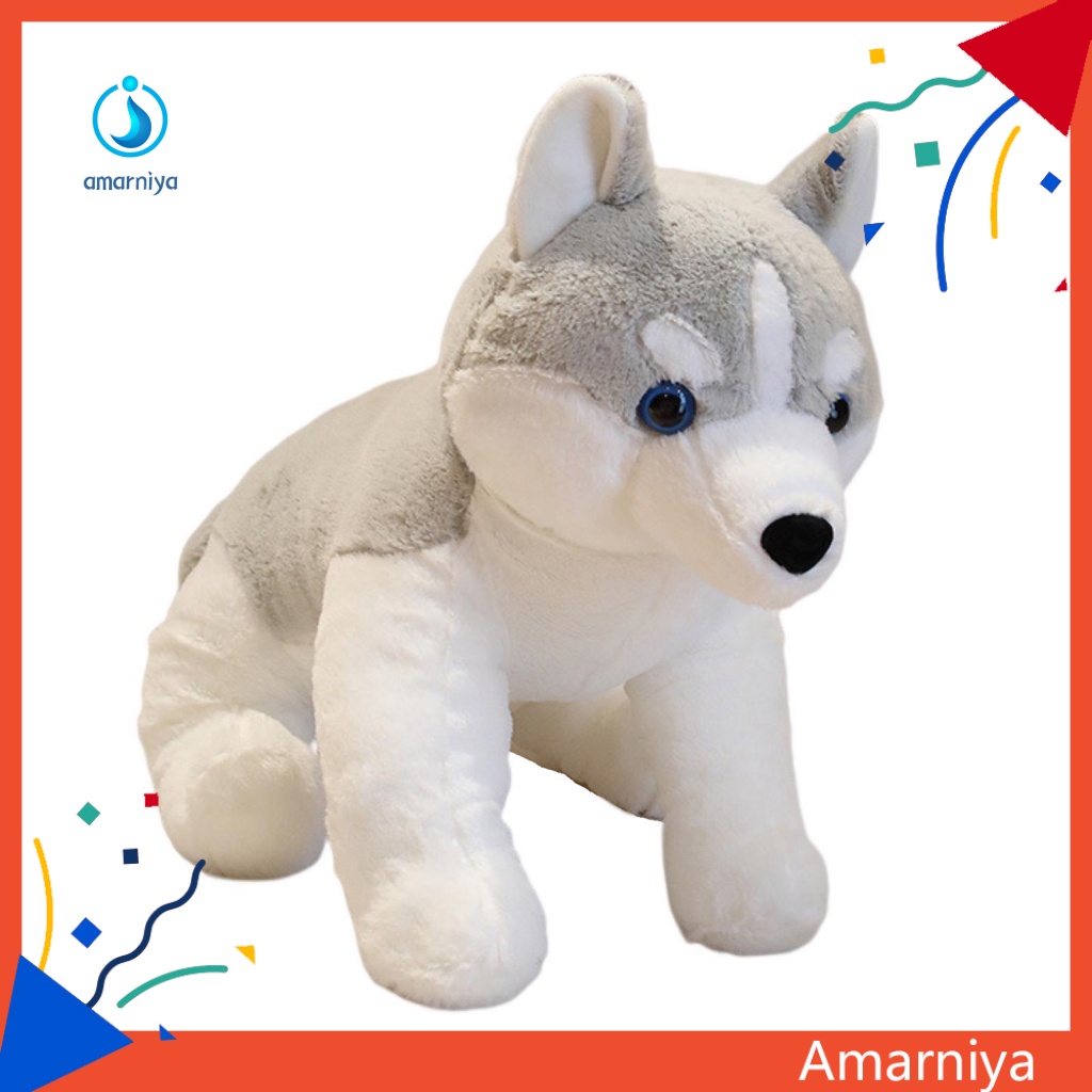 Đồ chơi nhồi bông Hình Chú Chó Mắt 3D Dễ Thương Cho Bé