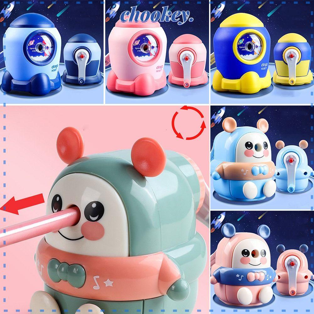 CHOOKEY Gọt Bút Chì Tự Động Hình Tên Lửa / Gấu Hoạt Hình Sáng Tạo Chống Dính