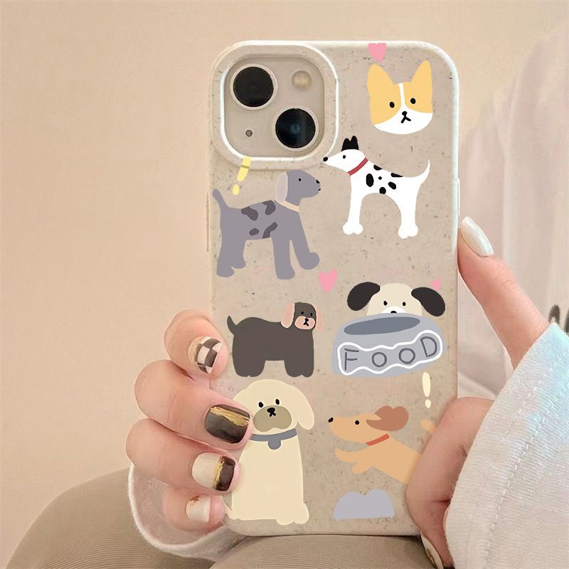 Ốp Điện Thoại Mềm Chống Sốc In Hình Chú Cún Đơn Giản Cho Iphone 11 12 14Promax 137 8 PRDI