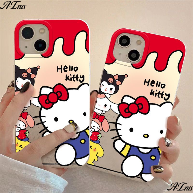 Ốp Điện Thoại Dẻo Họa Tiết Hoạt Hình Chú Mèo Dễ Thương Chống Sốc Cho Iphone12 8Plus 14pro 13 711 P94Z