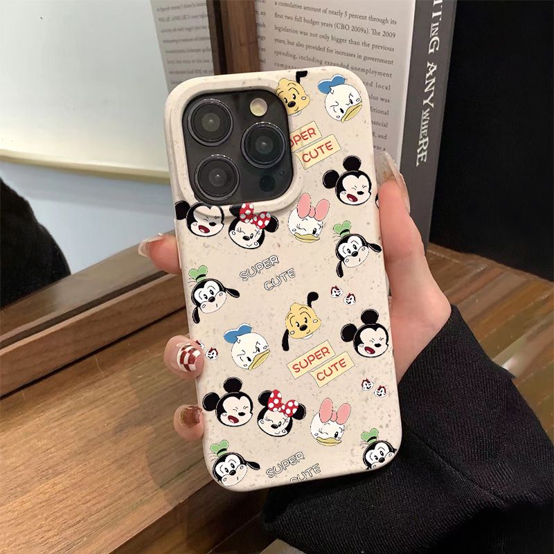 Ốp Điện Thoại Dẻo Họa Tiết Hoạt Hình Disney Dễ Thương Chống Sốc Cho iPhone12 plus 4YL1 13 714pro 11 8max