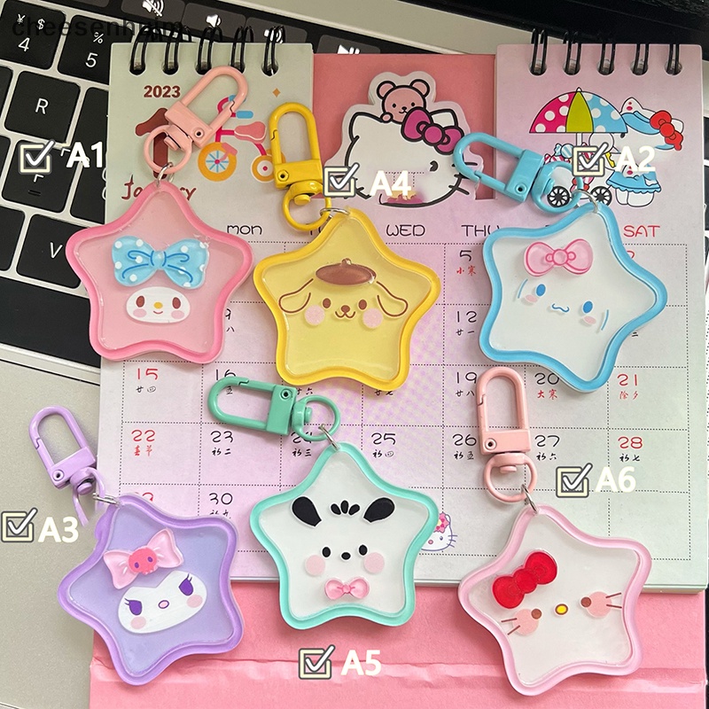 Móc Khóa Hình Cinnamoroll Ngôi Sao Năm Cánh Dễ Thương Dùng Làm Quà Tặng Cho Bé Gái