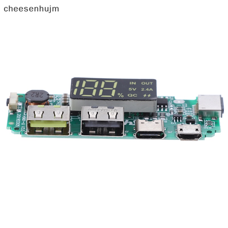 Bảng Mạch Sạc Điện Thoại Hai Cổng USB Loại C Có Đèn LED