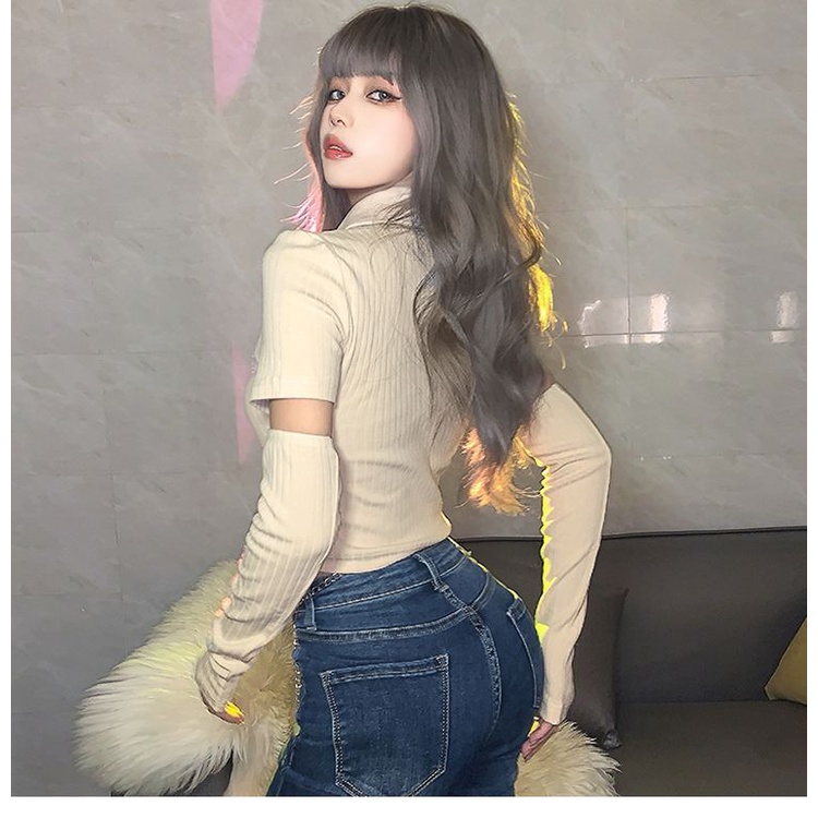 Cassie áo croptop áo croptop nữ Thiết kế ít người cao eo slim hottie ngắn áo khoác 2023 NEW JL1310