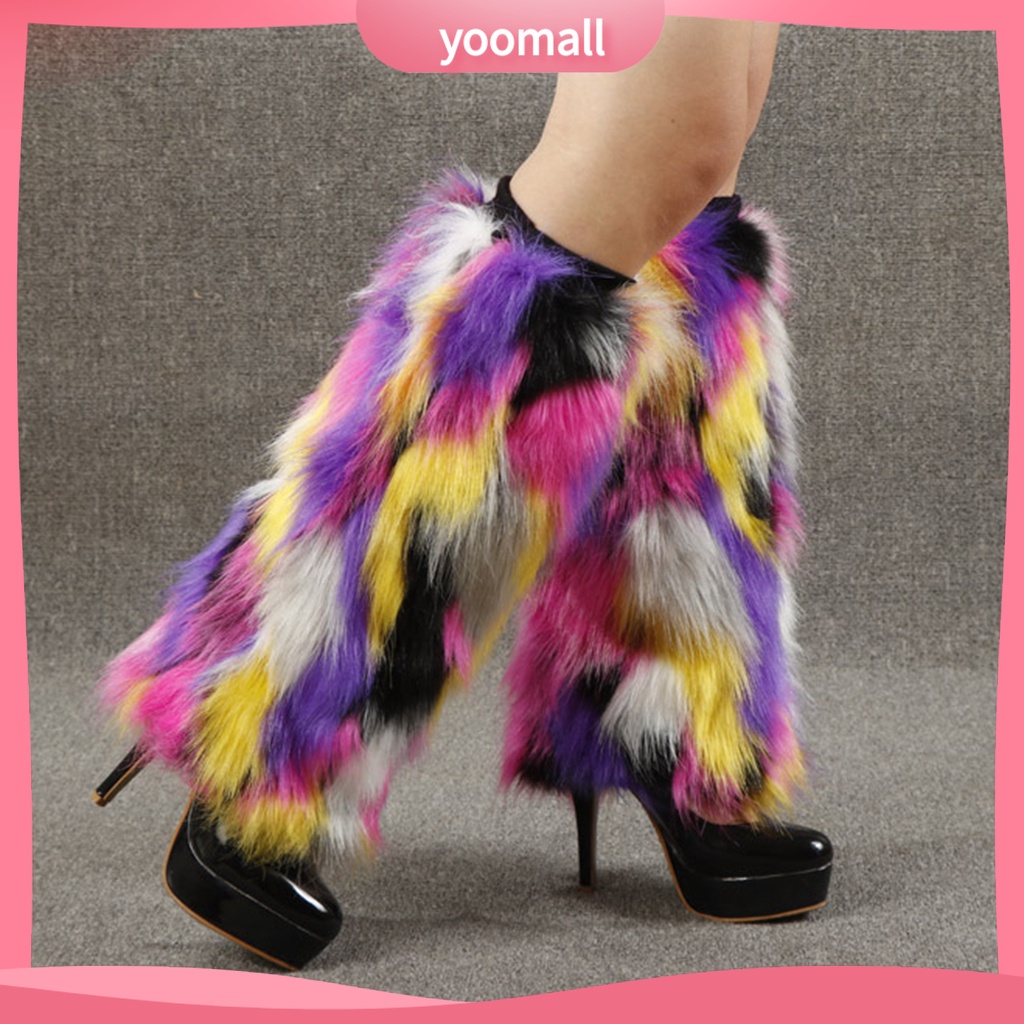 [YM] Vớ Lông Giả Nhiều Màu Sắc Co Giãn Giữ Ấm Chân Thời Trang Mặc Hàng Ngày Cho Nữ