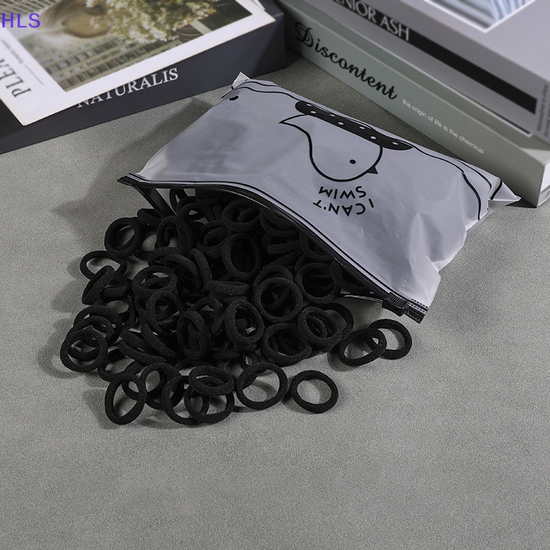 Set 100 Dây Thun Buộc Tóc Nhiều Màu Sắc Không Làm Tổn Thương Tóc Cho Bé Gái