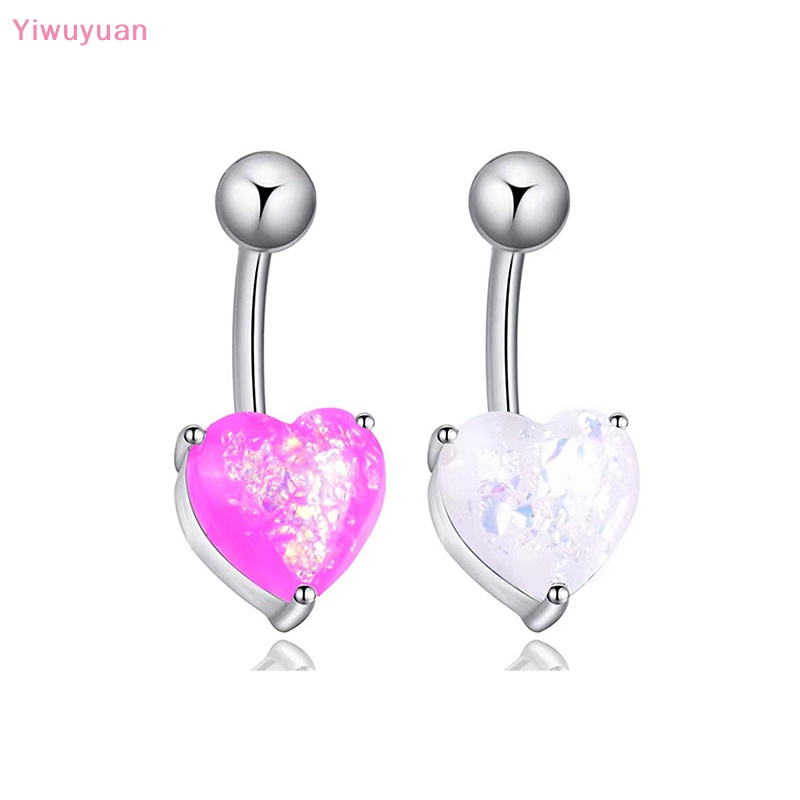 Khuyên Rốn Thép Không Gỉ Hình Trái Tim Thời Trang Mới