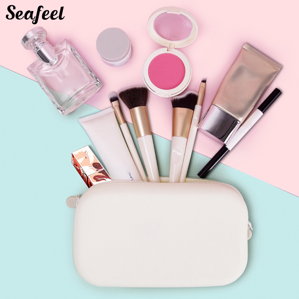 Túi Đựng Bút Bằng Silicon Mềm Màu Trơn Cỡ Lớn