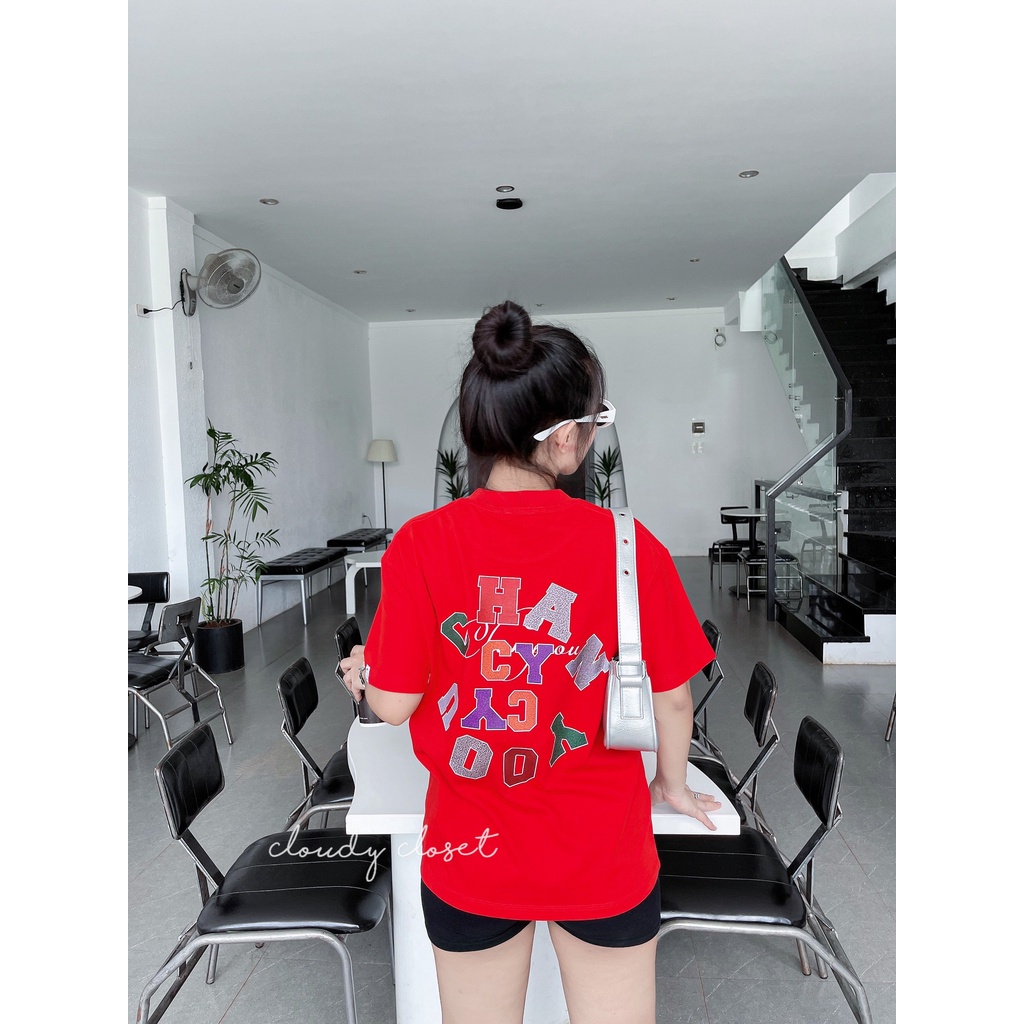 Áo Thun Cloudy Chanyoo Unisex phù hợp nam nữ 40-80kg Cotton 100%