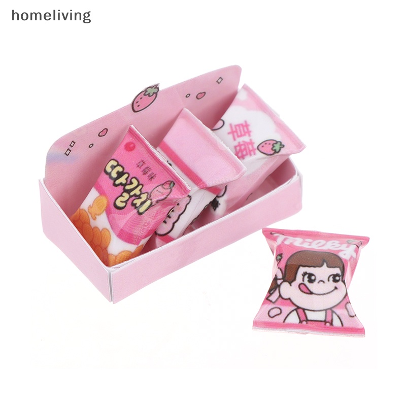 1 Bộ Túi Đựng Bánh Kẹo 1: 12 Dùng Trang Trí Nhà Búp Bê