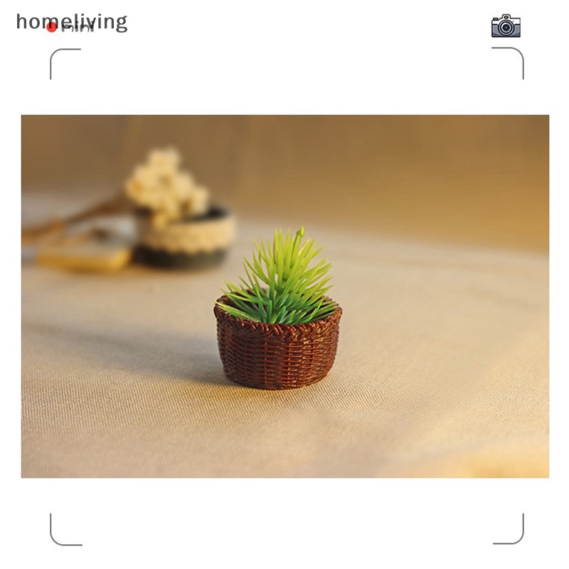 Giỏ Đựng Đồ Mini Bằng Nhựa Resin Tỉ Lệ 1 / 12 Trang Trí Nhà Búp Bê