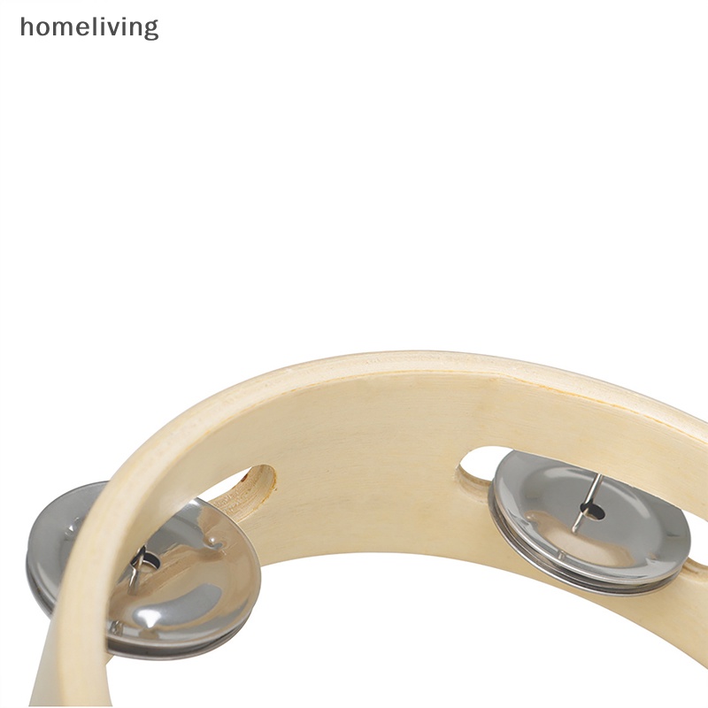 Trống Lục Lạc Cầm Tay Bằng Kim Loại 6 Inch Cho Bé