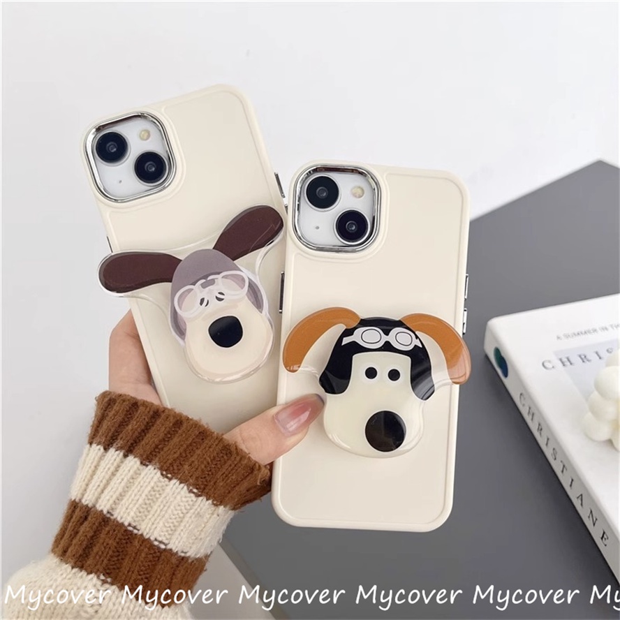 Ốp Điện Thoại Silicone Mềm Chống Sốc In Hình Chú Cún Cho iPhone 11 12 13 14 Pro Max X Xr Xs 8 7 6 Plus SE 2020 Đứng