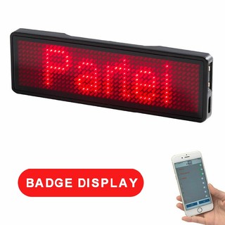 Dharma Name Tag Led Digital Bluetooth Bisa Diprogram