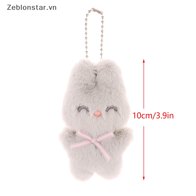 Móc Khóa Hình Thỏ Nhồi Bông Mềm Mại Dễ Thương