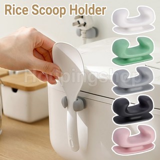 Giá Đỡ Muỗng Xới Cơm Đa Năng Có Thể Tháo Rời Gắn Ghế Ngồi Tiện Dụng Silicone Gắn Tường Tiện Lợi Dành Cho Nhà Bếp