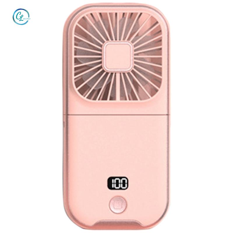 Quạt Cầm Tay Có Thể Sạc Lại Kèm Giá Đỡ Tiện Dụng Chất Lượng Cao