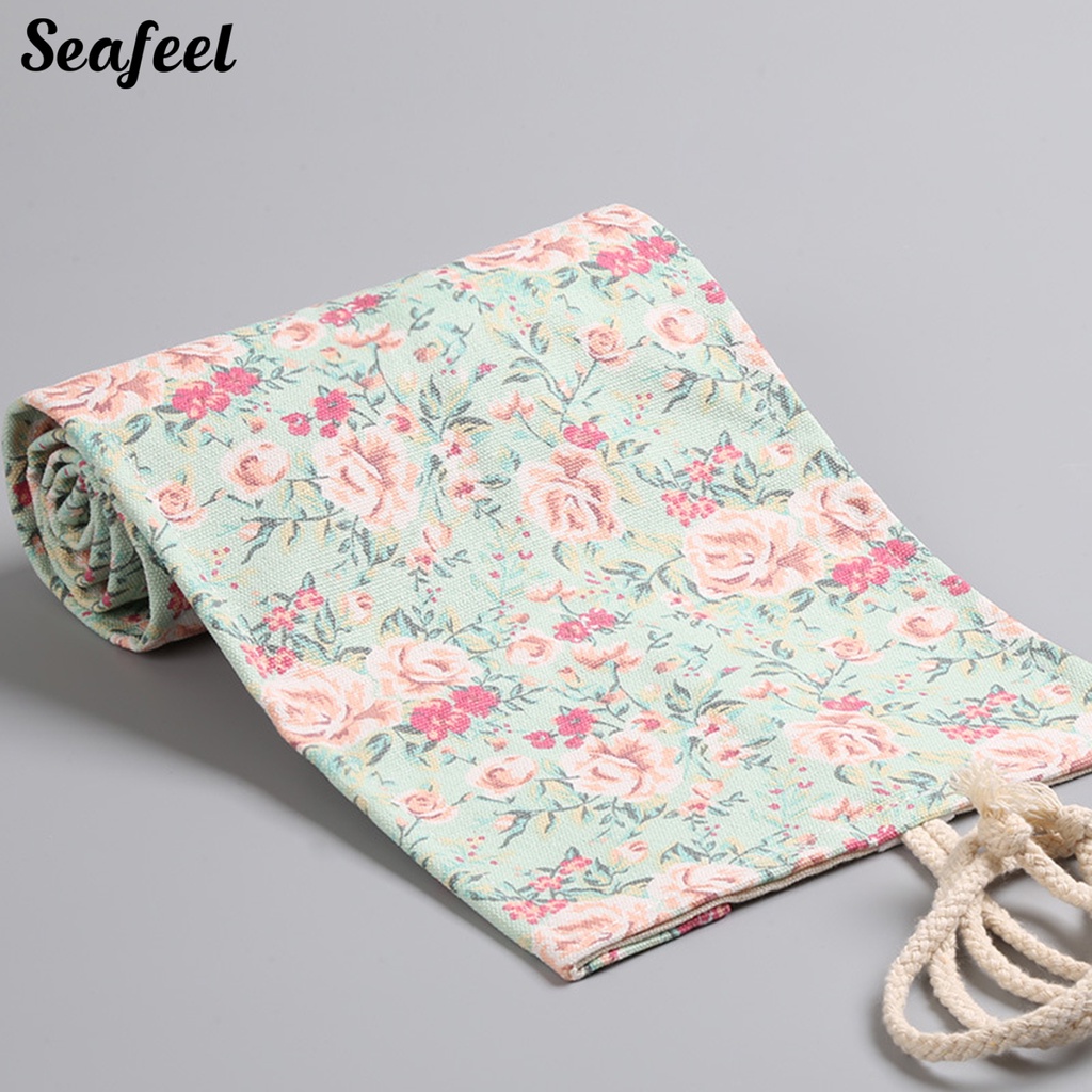 Túi Cuộn Đựng Bút Bằng Vải Canvas Cỡ Lớn 12 / 24 / 36 / 48 / 72