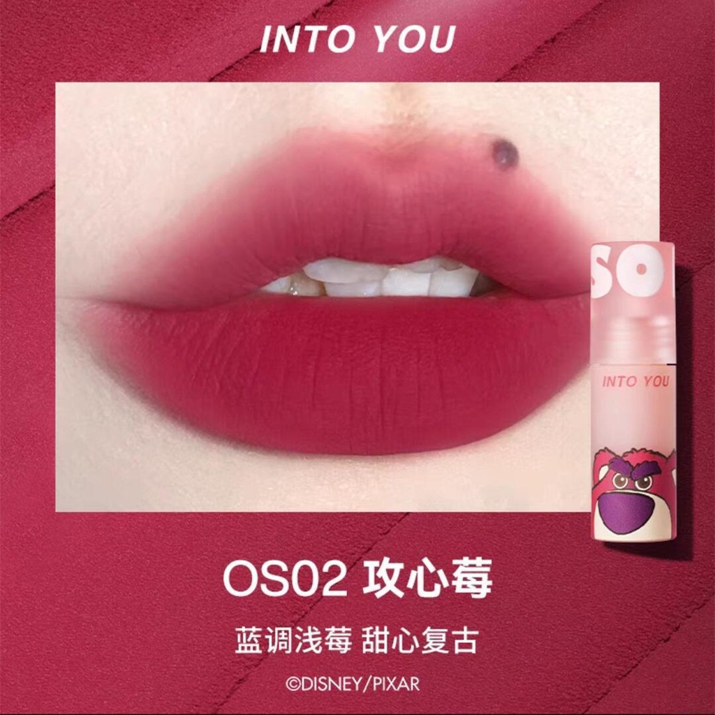 Son Môi Chất Lì Mềm Mượt Như Nhung Thiết Kế Vỏ Hình Gấu Dâu Tây Xinh Xắn