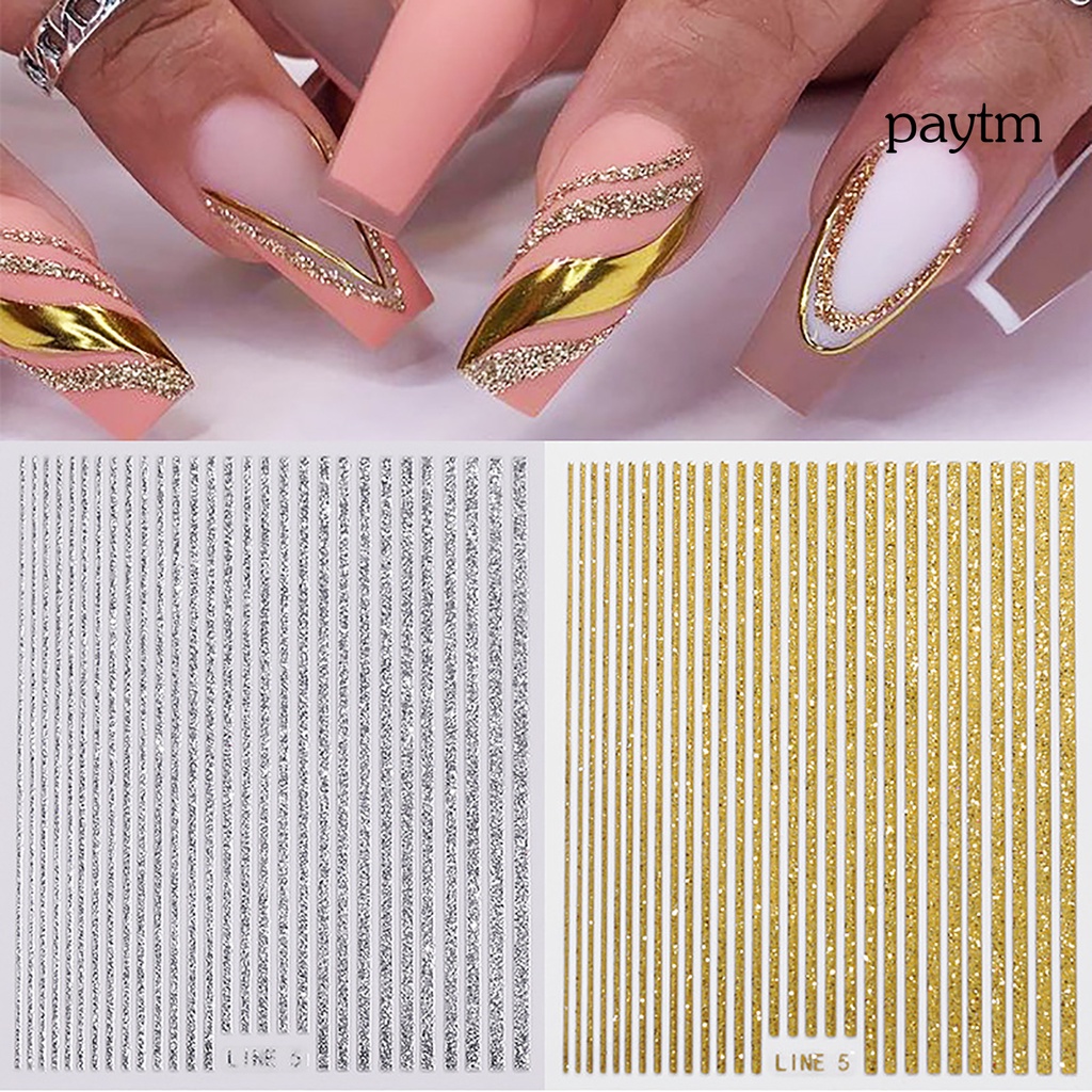 Miếng Dán Trang Trí Móng Tay Lấp Lánh Siêu Mỏng DIY