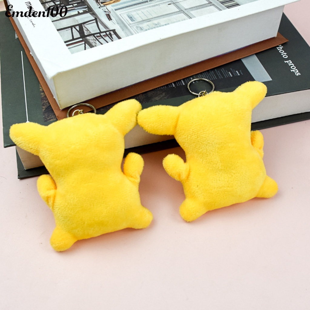 Móc Khóa Hình Pikachu Nhồi Bông Dễ Thương