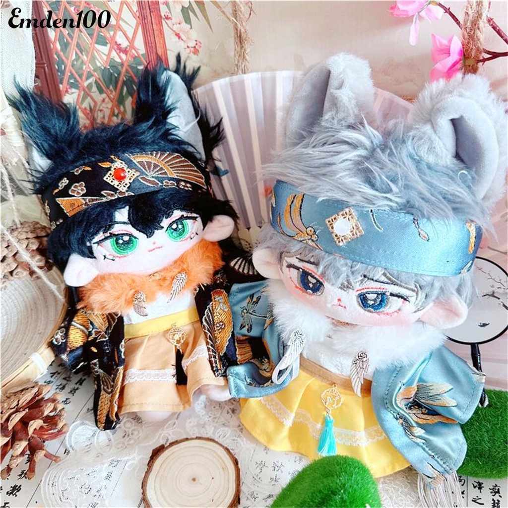 1 Bộ Quần Áo Búp Bê Phong Cách Trung Hoa Cổ Điển Kèm Băng Đô 20cm