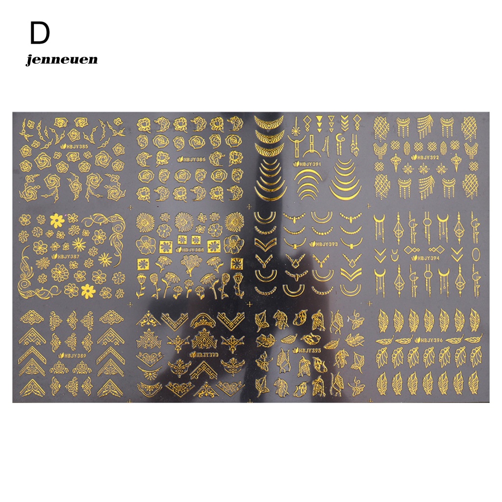 Miếng Dán Trang Trí Móng Tay Họa Tiết Hình Học Lấp Lánh Thời Trang Mùa Đông Cho Nữ