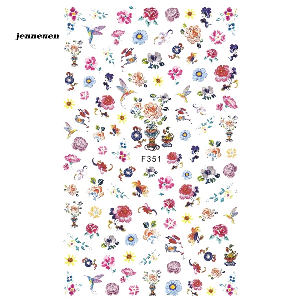 Miếng Dán Trang Trí Móng Nghệ Thuật Nhiều Họa Tiết Xinh Xắn