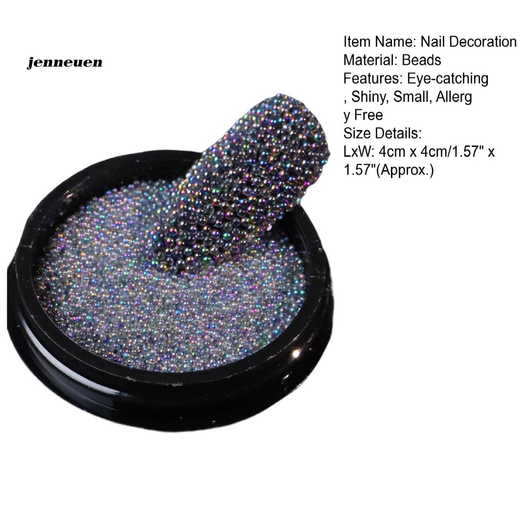 1 Hộp Hạt Laser JEN Phản Quang Nhiều Màu Sắc Dùng Trang Trí Móng Tay Nghệ Thuật