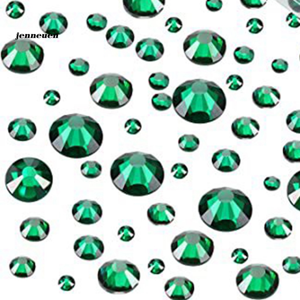 1 Bộ Móng Tay Giả JEN JEN Đính Đá Pha Lê Trang Trí Nghệ Thuật Cho Nữ