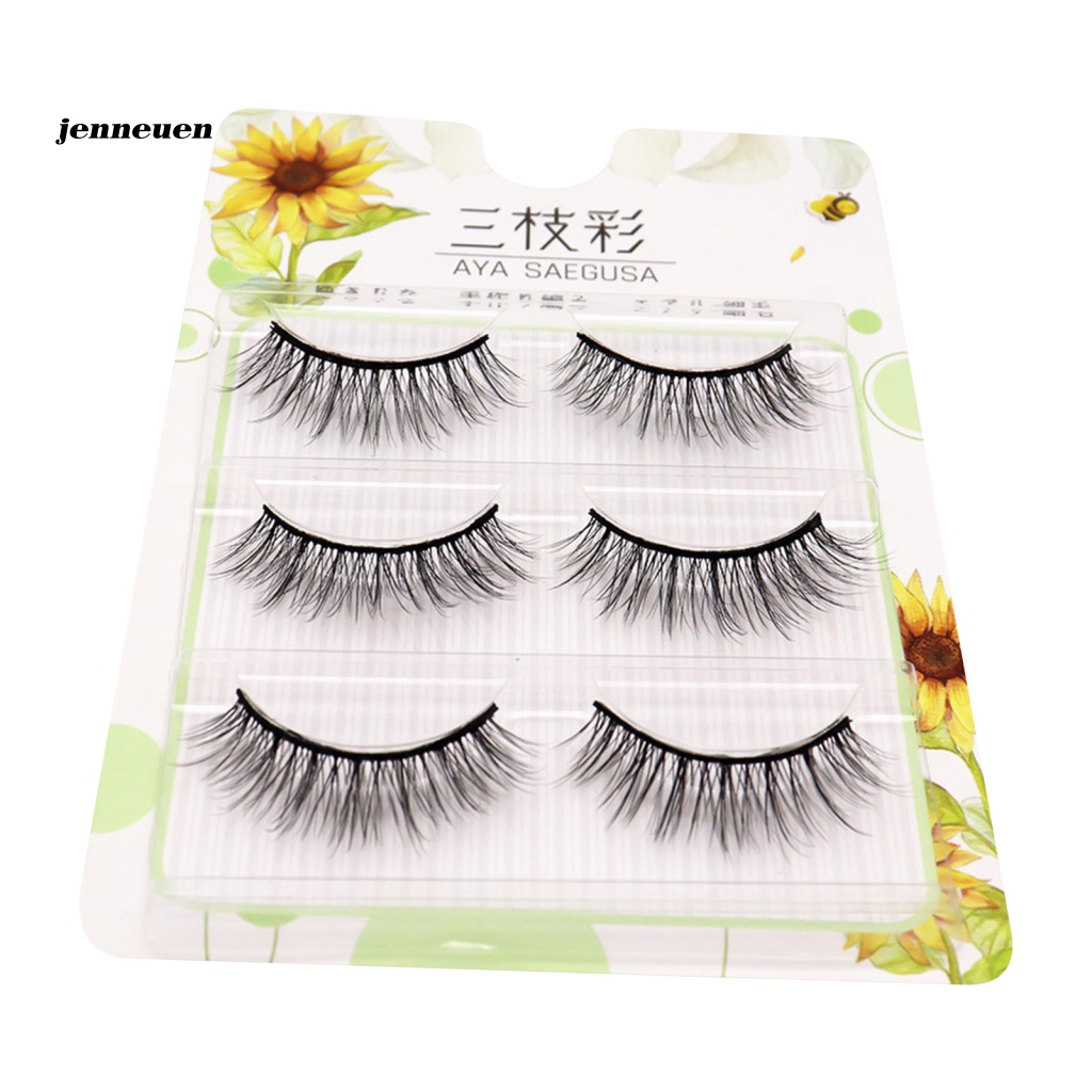 Bộ 3 Cặp Lông Mi Giả Trang Điểm Xinh Đẹp