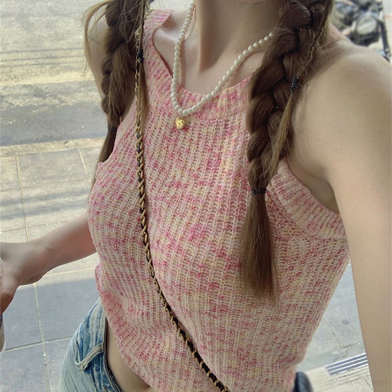 Áo Sát Nách Cổ Tròn Đơn Giản Thời Trang Xuân Hè Phong Cách Hàn Quốc