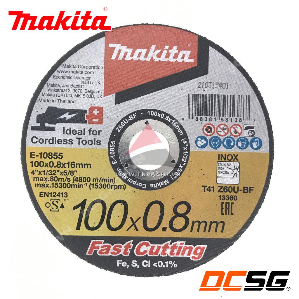 Đá cắt mỏng 100-125mm x 0.8mm Fast Cutting Makita  | DCSG