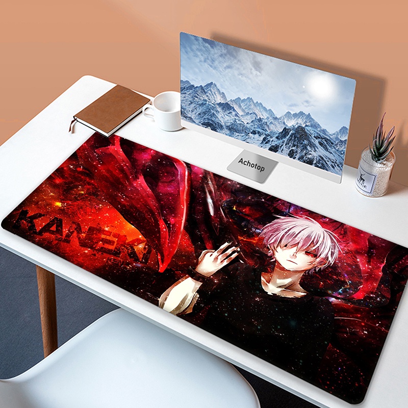 Tấm Lót Chuột Và Bàn Phím Cỡ Lớn In Hình Anime Tokyo Ghoul Kích Thước 80x30cm Tiện Dụng