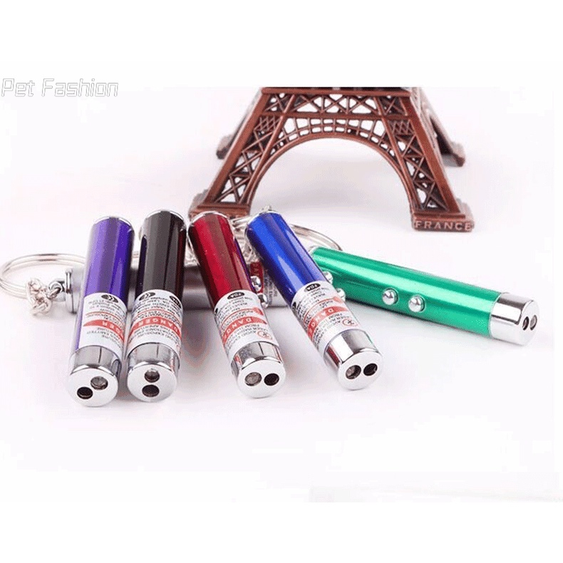 Bút ChiếU Laser Lazer 4mW 2 Trong 1 + ĐèN LED Cho Thú Cưng Đèn pin mini đèn pin nhỏ hồng ngoại laser chìa khóa vòng treo bút hướng nghiệp laser trêu chọc mèo vật nuôi trêu chọc mèo thanh