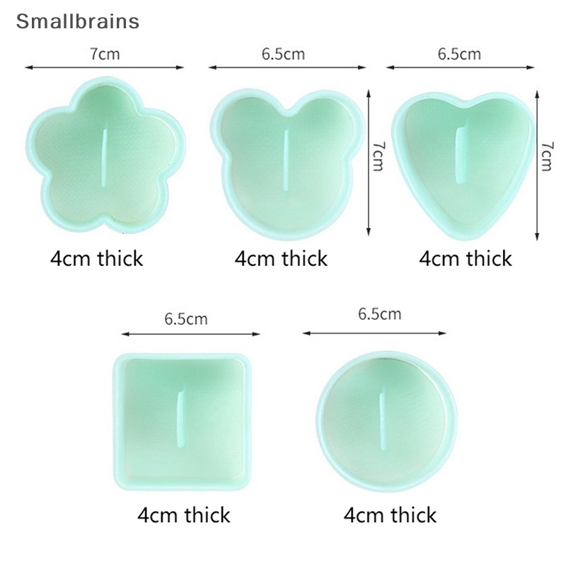 Set 5 Khuôn Làm Cơm Nắm Hình Hoạt Hình Đáng Yêu