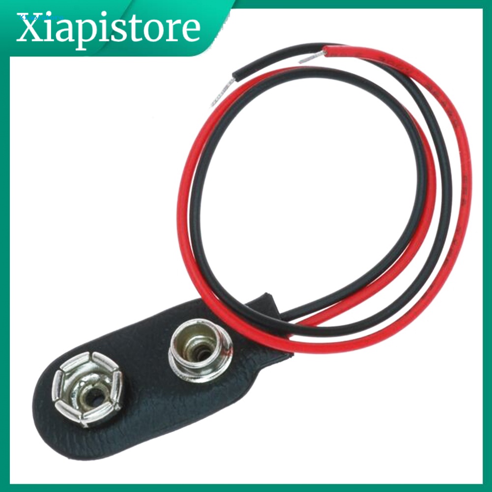 Giá Đỡ Kẹp Pin Hai Dây Dạng Chữ I 9V 15cm